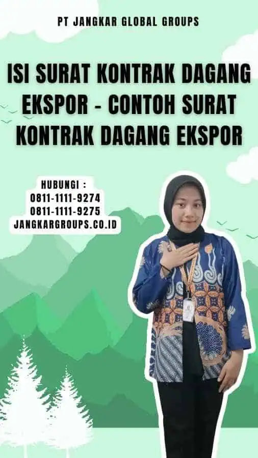 Isi Surat Kontrak Dagang Ekspor - Contoh Surat Kontrak Dagang Ekspor