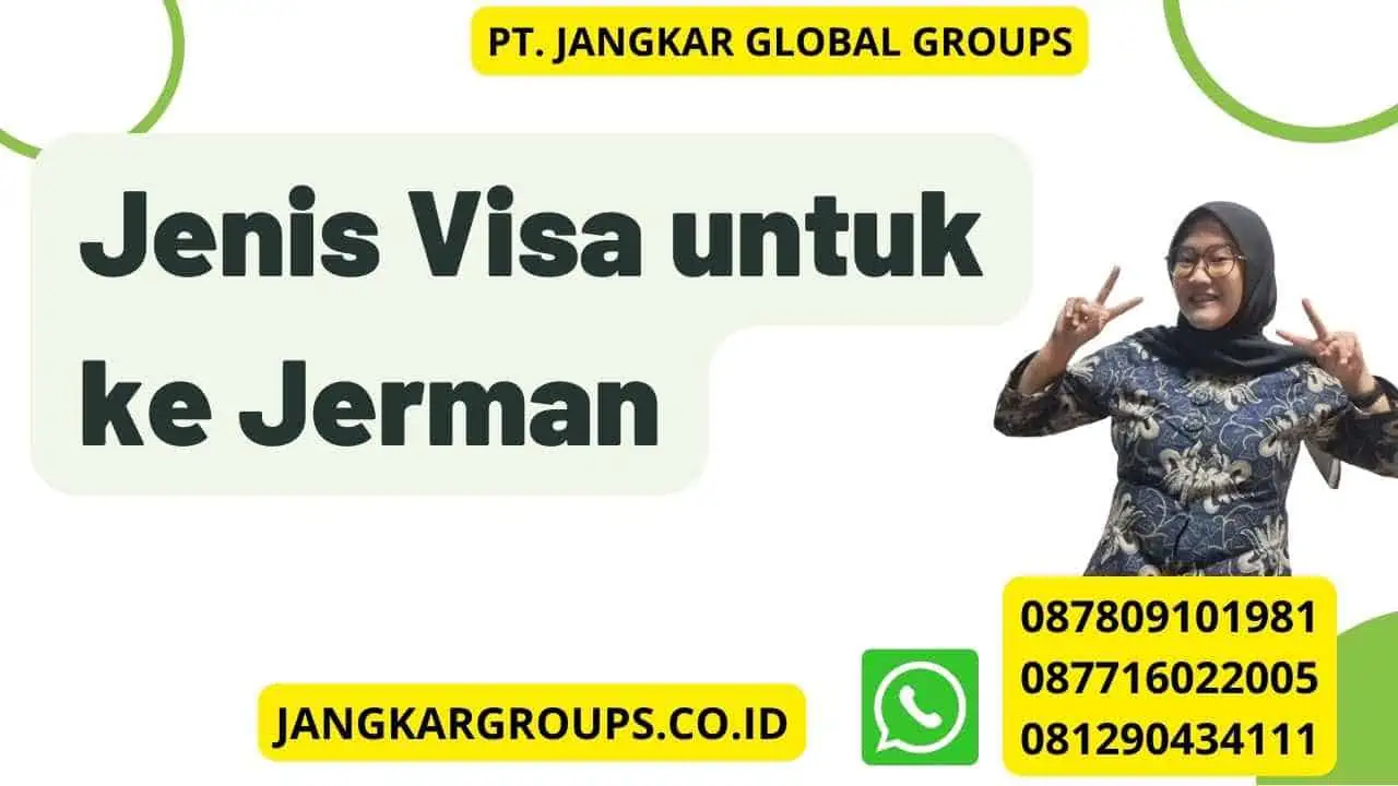 Jenis Visa untuk ke Jerman