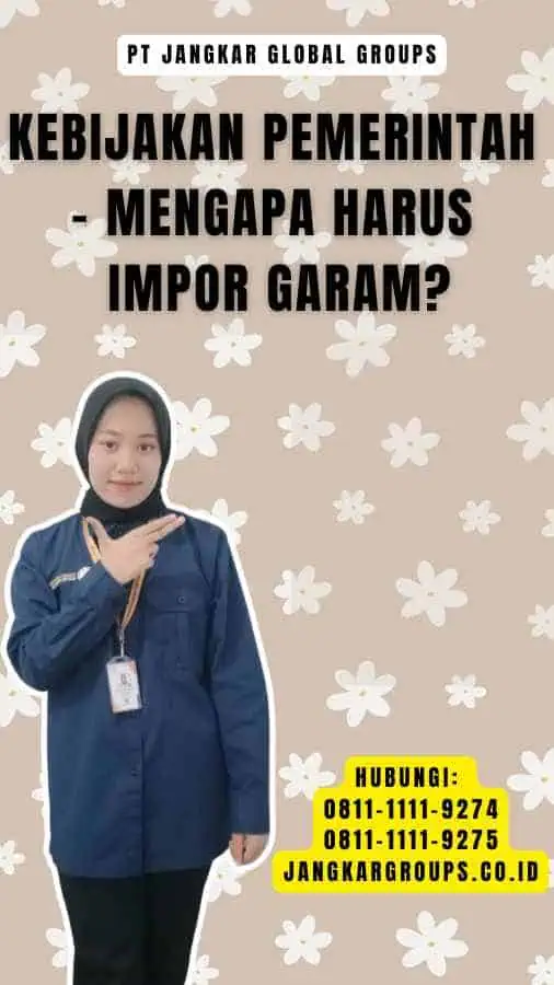 Kebijakan Pemerintah - Mengapa Harus Impor Garam