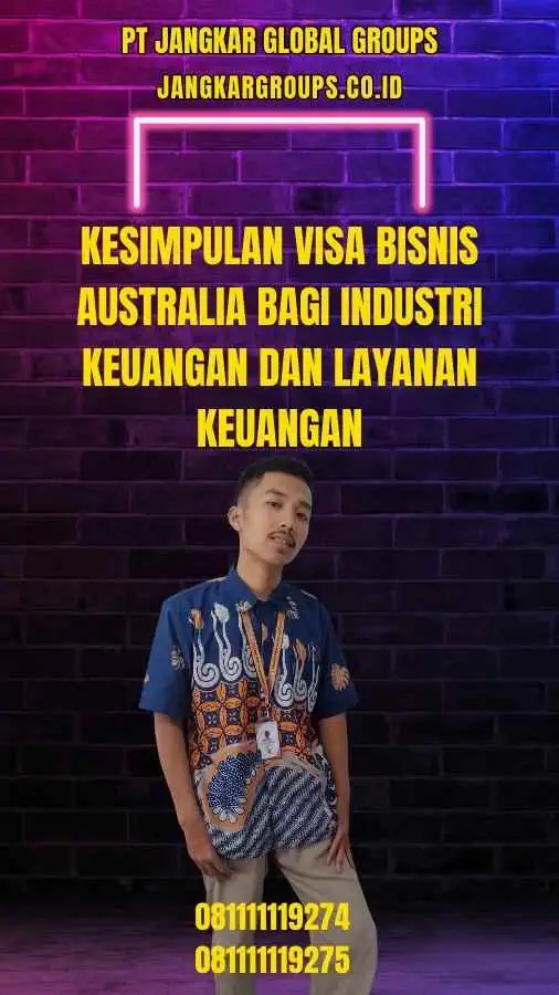 Visa Bisnis Australia Bagi Industri Keuangan