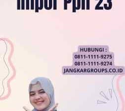 Kode Jasa Impor Pph 23