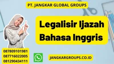 Legalisir Ijazah Bahasa Inggris