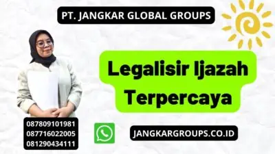 Legalisir Ijazah Terpercaya