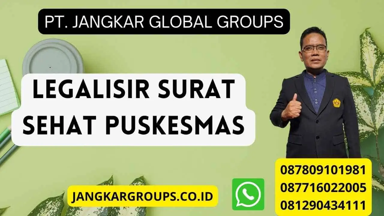 Legalisir Surat Sehat Puskesmas