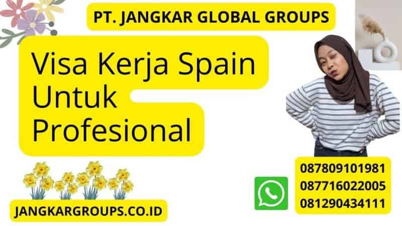 Visa Kerja Spain Untuk Profesional