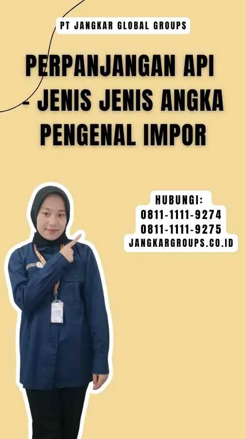 Perpanjangan API - Jenis Jenis Angka Pengenal Impor