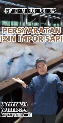 Persyaratan Izin Impor Sapi