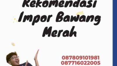 Rekomendasi Impor Bawang Merah