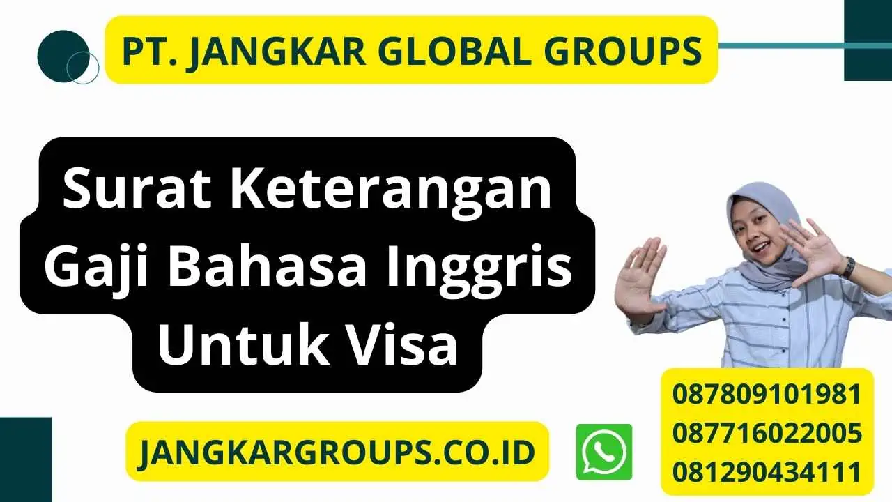 Salary Certificate Bahasa Inggris Untuk Visa