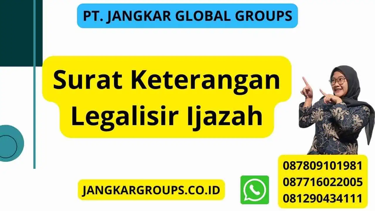 Surat Keterangan Legalisir Ijazah