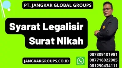 Syarat Legalisir Surat Nikah