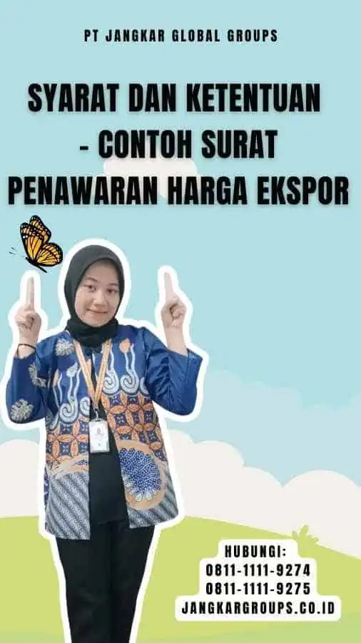 Syarat dan Ketentuan - Contoh Surat Penawaran Harga Ekspor