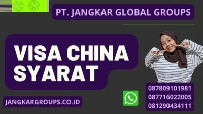 Visa China Syarat