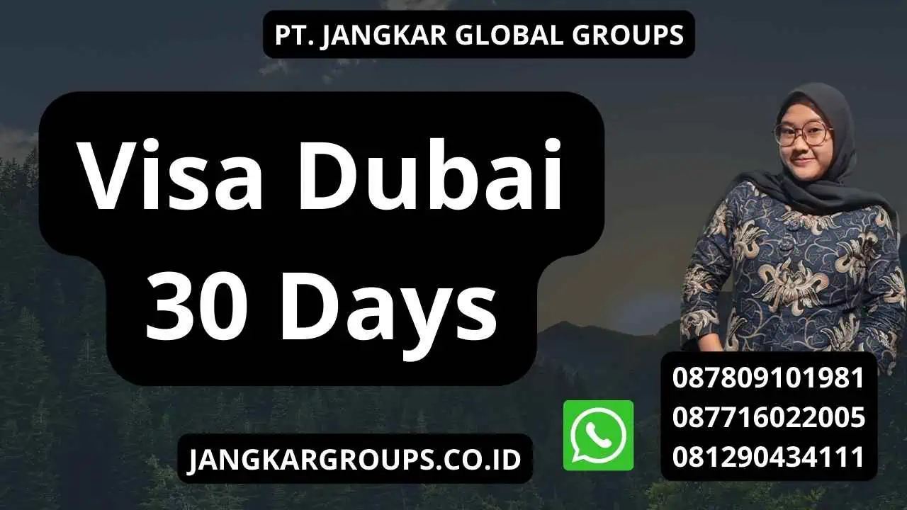 Visa Dubai 30 Days