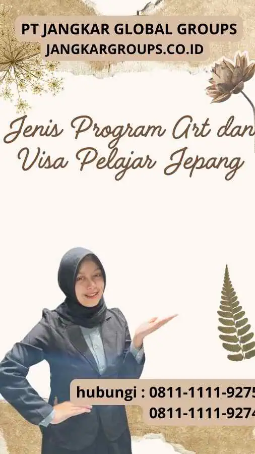 Jenis Program Art dan Visa Pelajar Jepang