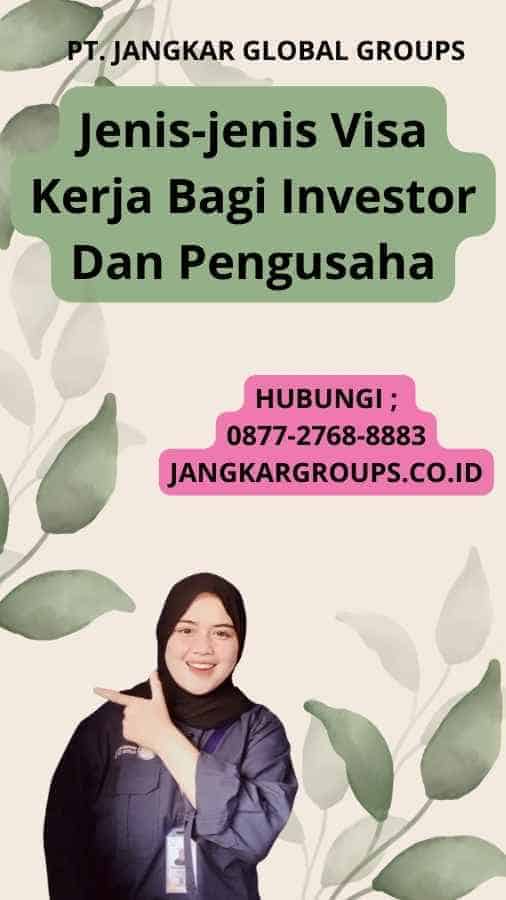 Jenis-jenis Visa Kerja Bagi Investor Dan Pengusaha