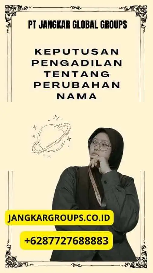 Keputusan Pengadilan Tentang Perubahan Nama