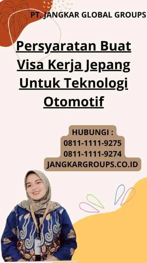 Persyaratan Buat Visa Kerja Jepang Untuk Teknologi Otomotif