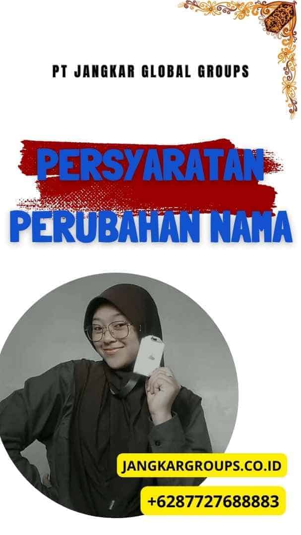 Persyaratan Perubahan Nama