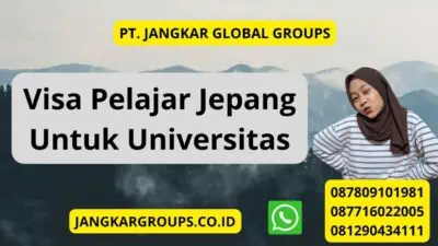 Visa Pelajar Jepang Untuk Universitas