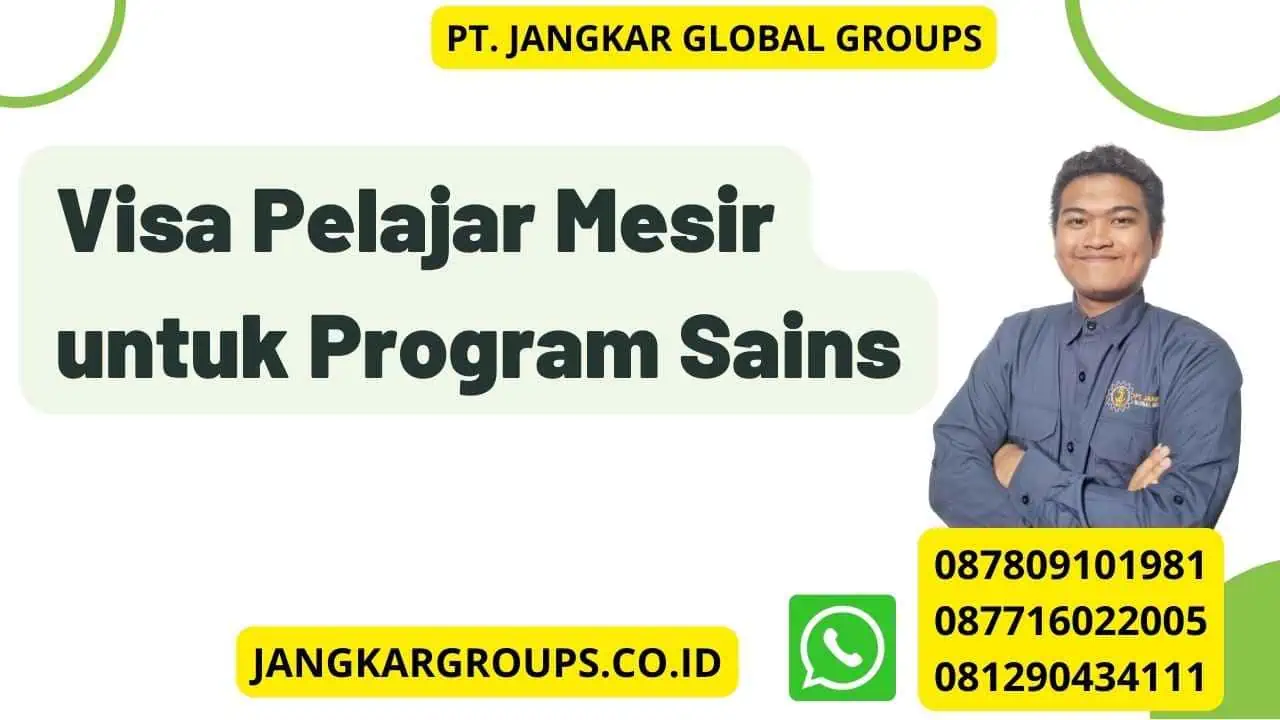 Visa Pelajar Mesir untuk Program Sains