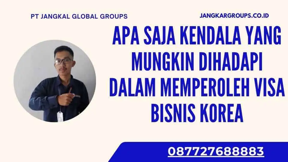 Apa Saja Kendala Yang Mungkin Dihadapi Dalam Memperoleh Visa Bisnis Korea