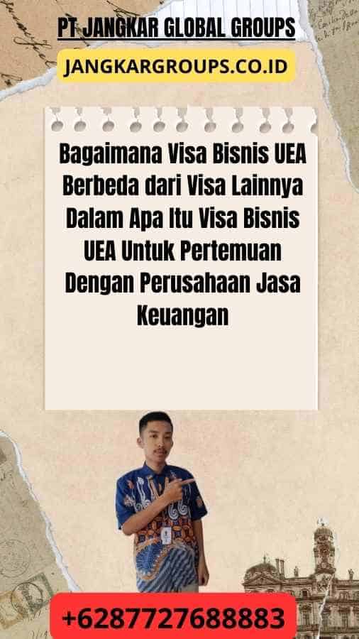 Bagaimana Visa Bisnis UEA Berbeda dari Visa Lainnya Dalam Apa Itu Visa Bisnis UEA Untuk Pertemuan Dengan Perusahaan Jasa Keuangan