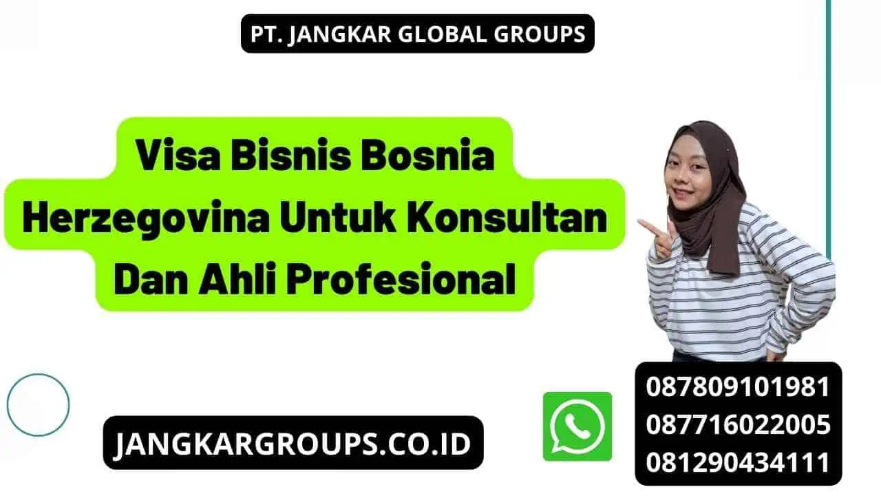 Visa Bisnis Bosnia Herzegovina Untuk Konsultan Dan Ahli Profesional