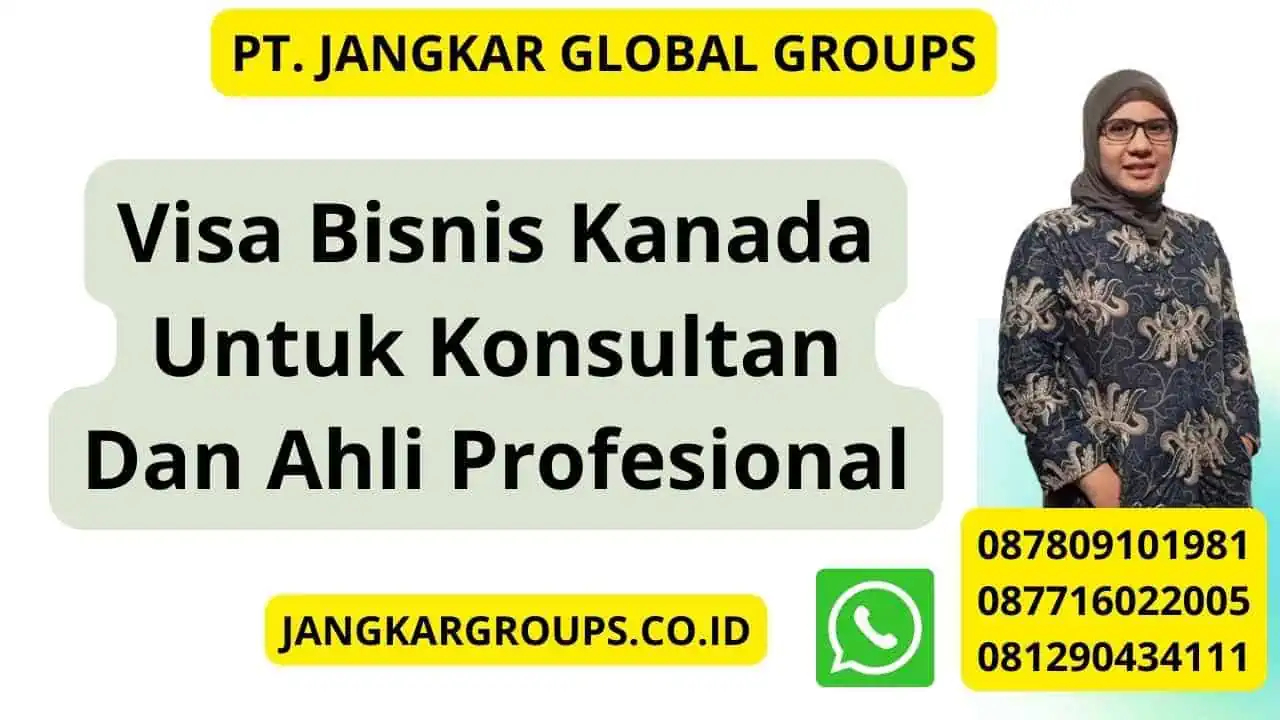 Visa Bisnis Kanada Untuk Konsultan Dan Ahli Profesional