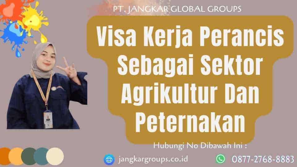 Visa Kerja Perancis Sebagai Sektor Agrikultur Dan Peternakan