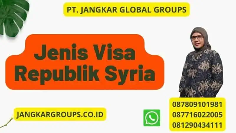 Jenis Visa Republik Syria