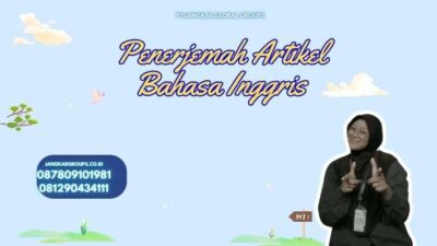 Penerjemah Artikel Bahasa Inggris