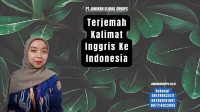 Terjemah Kalimat Inggris Ke Indonesia