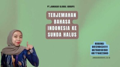 Terjemahan Bahasa Indonesia Ke Sunda Halus