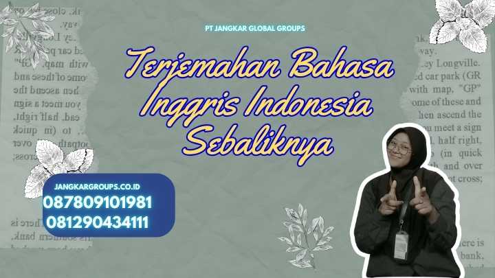 Terjemahan Bahasa Inggris Indonesia Sebaliknya