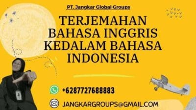 Terjemahan Bahasa Inggris Kedalam Bahasa Indonesia