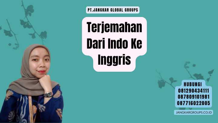 Terjemahan Dari Indo Ke Inggris