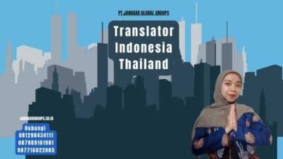 Translator Indonesia Thailand