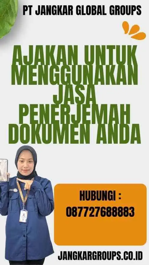 Ajakan untuk Menggunakan Jasa Penerjemah Dokumen Anda