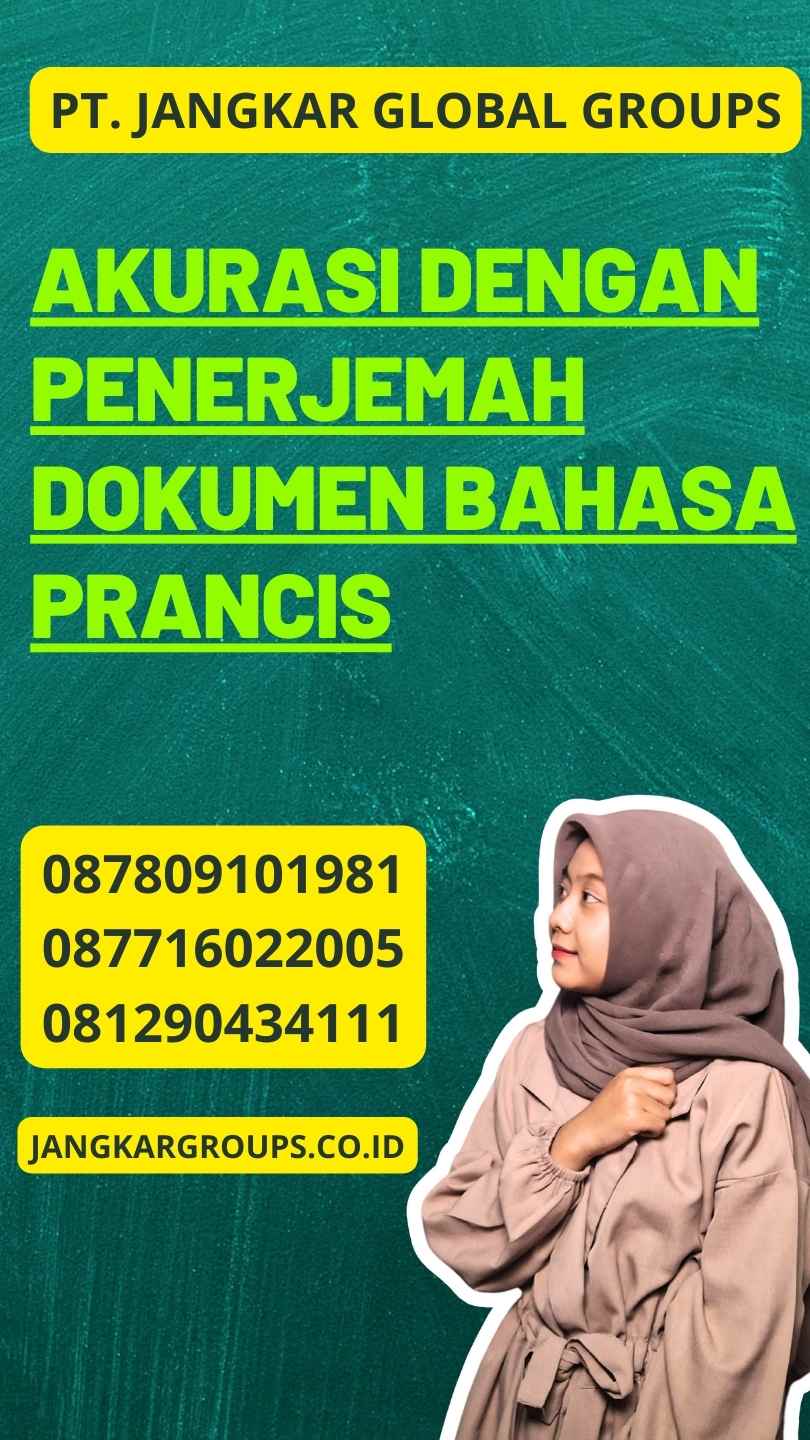 Akurasi dengan Penerjemah Dokumen Bahasa Prancis