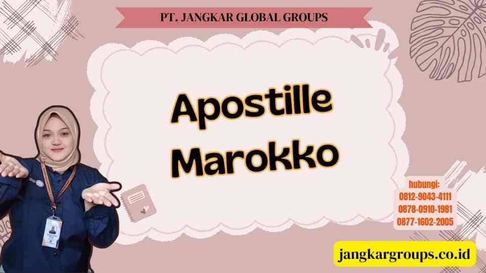 Apostille Marokko
