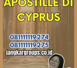 Biaya Apostille Di Cyprus