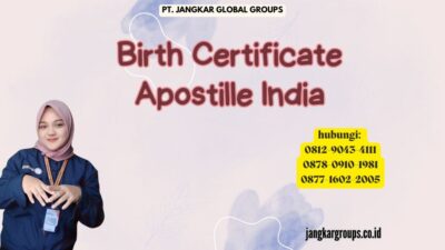 Birth Certificate Apostille India