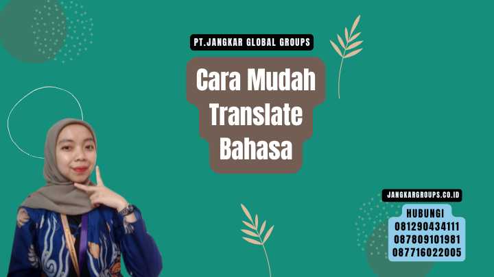 Cara Mudah Translate Bahasa