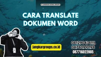 Cara Translate Dokumen Word