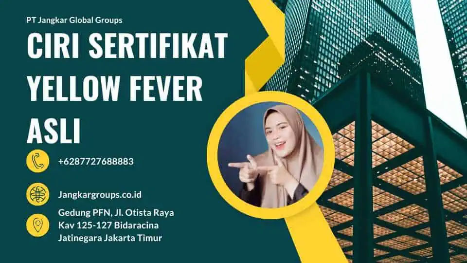 Ciri Sertifikat Yellow Fever Asli