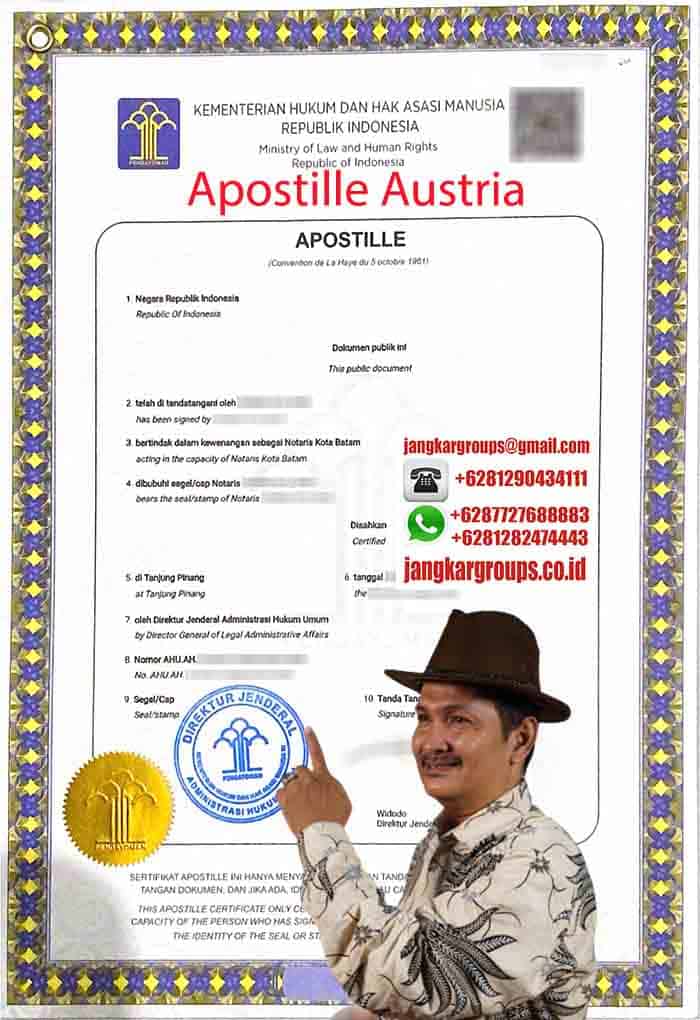 Contoh Apostille Austria
