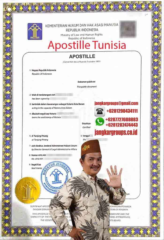 Contoh Apostille Tunisia