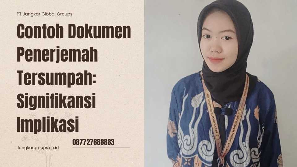 Contoh Dokumen Penerjemah Tersumpah: Signifikansi Implikasi