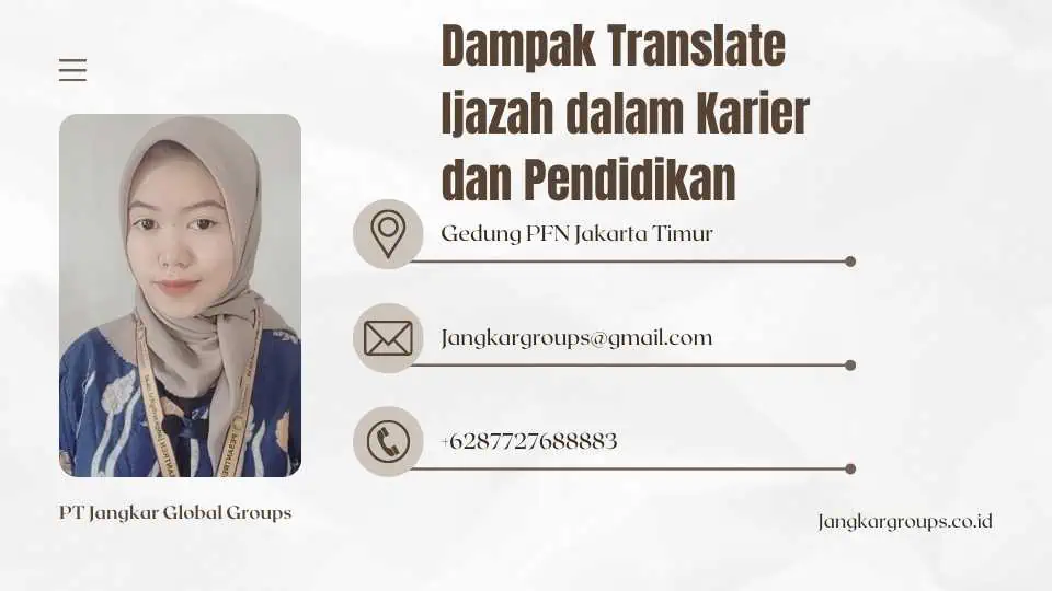 Dampak Translate Ijazah dalam Karier dan Pendidikan